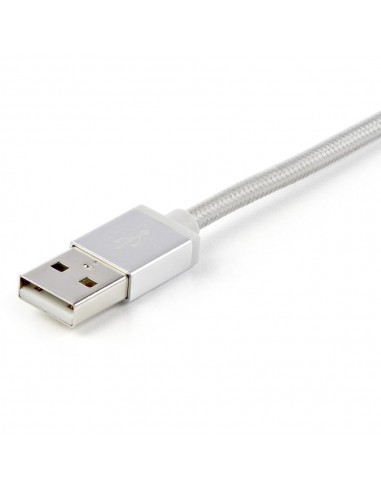 Cable usb tipo a a micro usb - usb tipo c - lightning startech 1m - macho - macho - plata trenzado