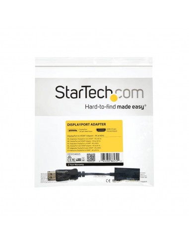 Adaptador displayport a hdmi startech macho - hembra - negro