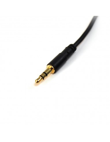 Cable mini jack 3.5mm startech 3m - macho - macho - negro