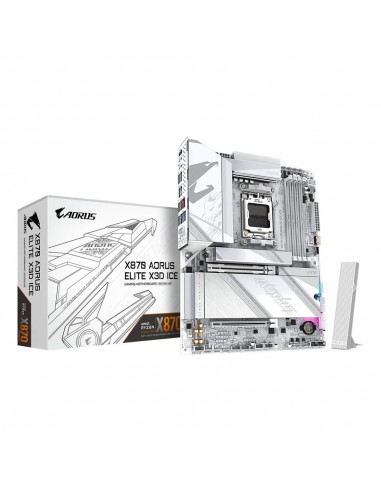 Placa base gigabyte x870 aorus elite x3d ice atx am5 - 4x ddr5 - 2x sata3