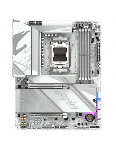 Placa base gigabyte x870 aorus elite x3d ice atx am5 - 4x ddr5 - 2x sata3