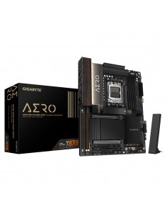 Placa base gigabyte gigabyte x870e aero x3d dark wood am5 atx - 4x ddr5 - 4x sata3