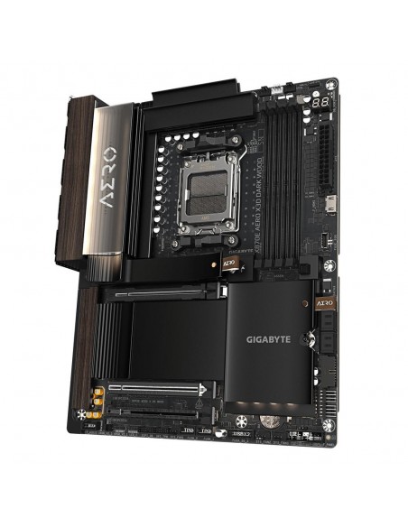 Placa base gigabyte gigabyte x870e aero x3d dark wood am5 atx - 4x ddr5 - 4x sata3