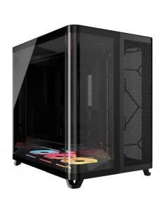 Caja ordenador gaming corsair air 5400 lx - r rgb icue atx cristal templado negra