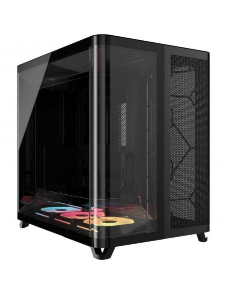 Caja ordenador gaming corsair air 5400 lx - r rgb icue atx cristal templado negra