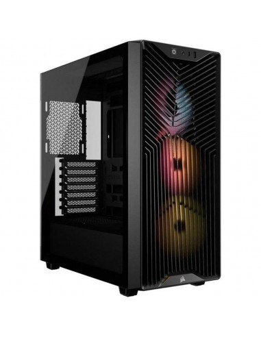 Caja ordenador gaming corsair 3200d rs argb atx cristal templado negra