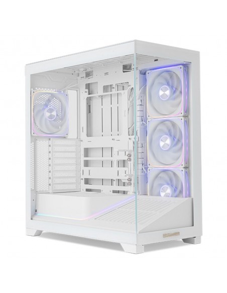 Caja ordenador gaming nox hummer blade argb airflow atx cristal templado blanca