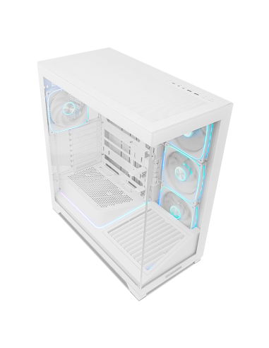Caja ordenador gaming nox hummer blade argb airflow atx cristal templado blanca