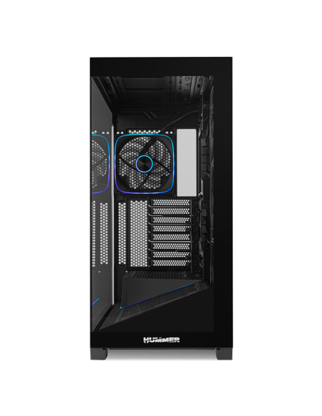Caja ordenador gaming nox hummer blade argb airflow atx cristal templado negro