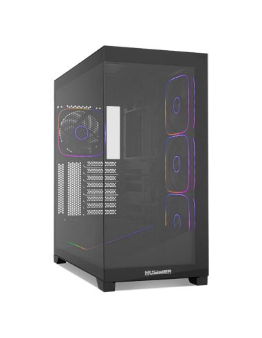 Caja ordenador gaming nox hummer blade argb airflow atx cristal templado negro