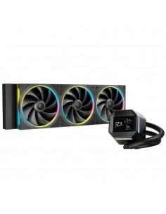 Kit refrigeracion liquida deepcool lm360 led rgb 3x 120mm negro