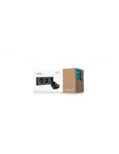 Kit refrigeracion liquida deepcool lm360 led rgb 3x 120mm negro