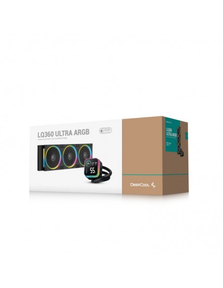 Kit refrigeracion liquida deepcool lq360 ultra argb 3x 120mm negro