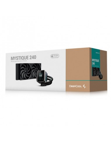 Kit refrigeracion liquida deepcool mystique 240 display 2.8 pulgadas 2x 120mm negro