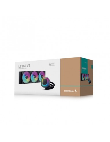 Kit refrigeracion liquida deepcool le360 v2 argb 3x 120mm negro