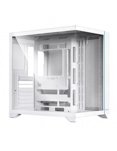 Caja ordenador gaming hiditec h3 pro atx argb cristal templado blanco