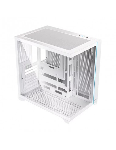 Caja ordenador gaming hiditec h3 pro atx argb cristal templado blanco