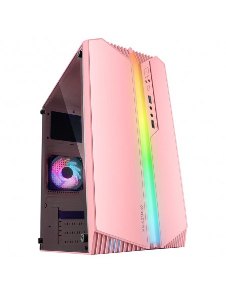 Caja ordenador mars gaming mc - s1 matx argb rosa
