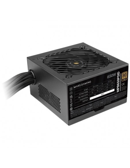 Fuente alimentacion mars gaming mpb650psid atx 650w negra