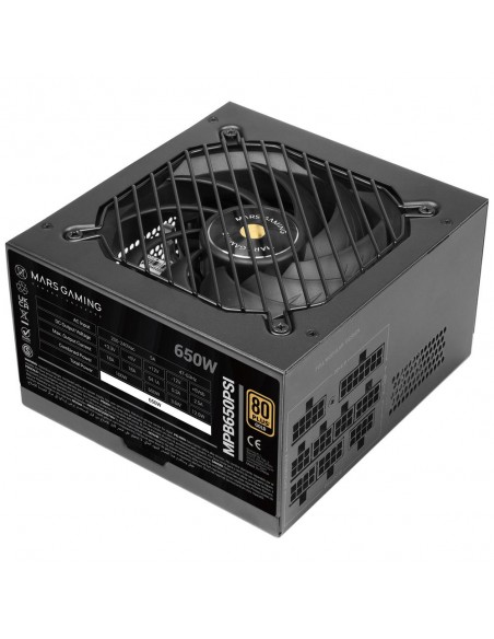 Fuente alimentacion mars gaming mpb650psi atx 650w negra
