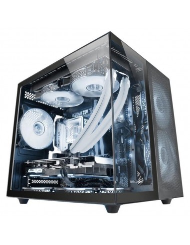 Caja ordenador mars gaming mcnovam matx cristal templado negra