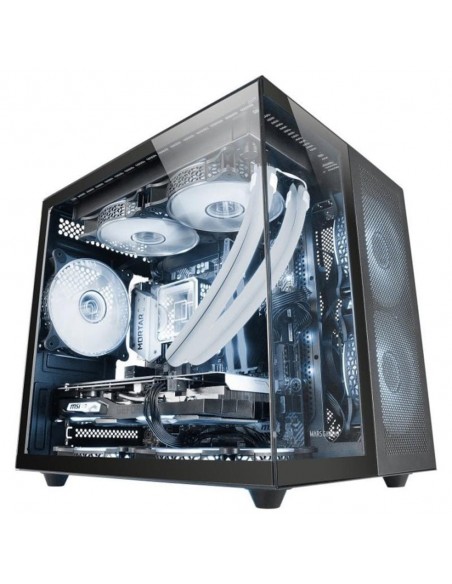 Caja ordenador mars gaming mcnovam matx cristal templado negra
