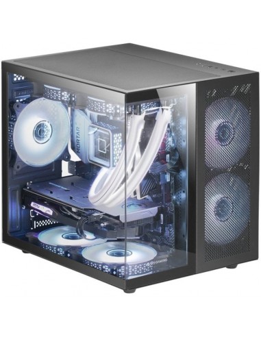 Caja ordenador mars gaming mcnovam matx cristal templado negra