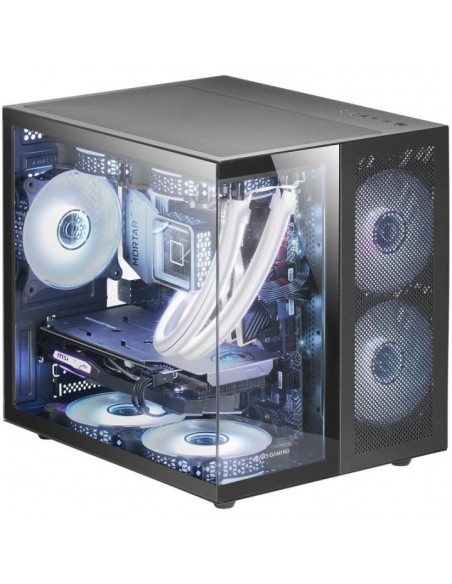 Caja ordenador mars gaming mcnovam matx cristal templado negra