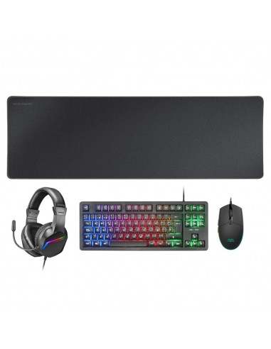 Kit mars gaming mcprgb3fr 4 en 1 negro frances