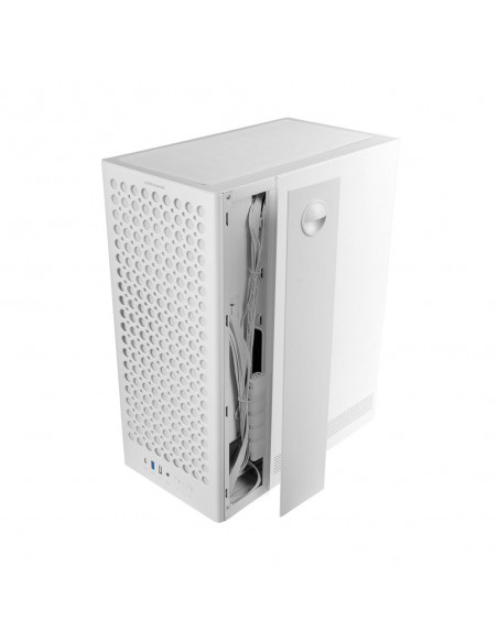 Caja ordenador mars gaming mc - t800 atx cristal templado blanca
