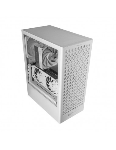 Caja ordenador mars gaming mc - t800 atx cristal templado blanca