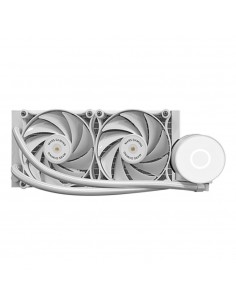 Kit refrigeracion liquida mars gaming mlpro240w 2x 120mm blanco