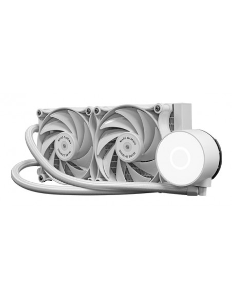 Kit refrigeracion liquida mars gaming mlpro240w 2x 120mm blanco Kit refrigeracion liquida mars gaming mlpro240w 2x 120mm blanco