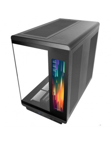 Caja ordenador mars gaming mc - revmax atx argb lcd 11.8 pulgadas cristal templado negra
