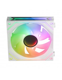 Ventilador caja mars gaming mf - linkfinity argb 2x120mm blanco