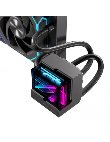 Kit refrigeracion liquida einarex vertex 360 rgb 3x 120mm negro Kit refrigeracion liquida einarex vertex 360 rgb 3x 120mm negro