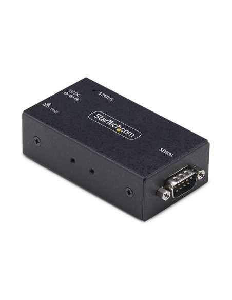 Adaptador rs232 a ethernet poe startech macho - hembra