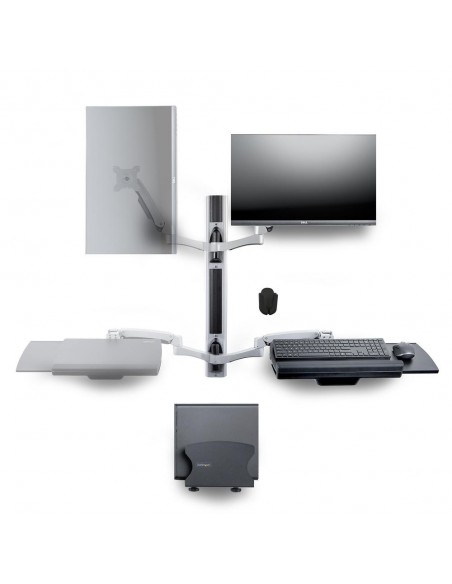 Soporte pared startech vesa hasta 27 pulgadas 100x100mm max 10kg + soportes cpu y teclado y raton