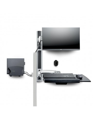 Soporte pared startech vesa hasta 27 pulgadas 100x100mm max 10kg + soportes cpu y teclado y raton