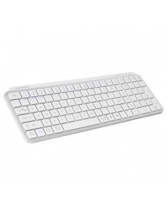 Teclado mars gaming mksilenkeyswfr inalambrico blanco frances