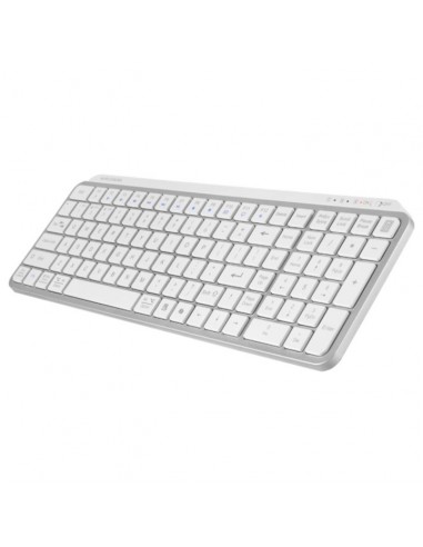 Teclado mars gaming mksilenkeyswfr inalambrico blanco frances