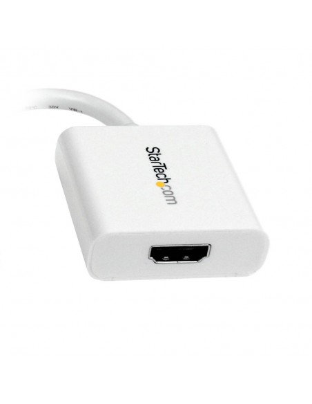 Adaptador mini dp a hdmi startech macho - hembra - blanco Adaptador mini dp a hdmi startech macho - hembra - blanco
