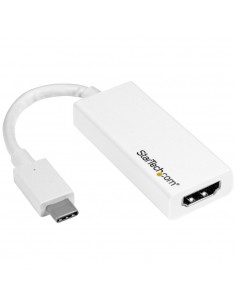 Adaptador usb tipo c a hdmi startech macho - hembra - blanco