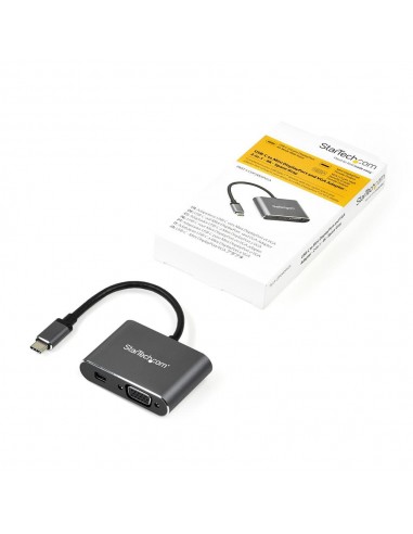Adaptador usb tipo c a mini dp - vga startech macho - hembra