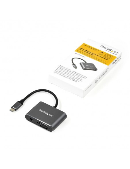 Adaptador usb tipo c a mini dp - vga startech macho - hembra Adaptador usb tipo c a mini dp - vga startech macho - hembra