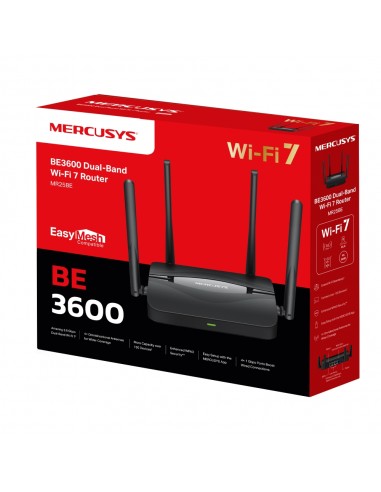 Router wifi7 mercusys mr25be be3600 dual band