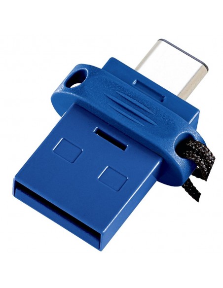 Memoria usb tipo a - usb tipo c verbatim storengo 64gb azul
