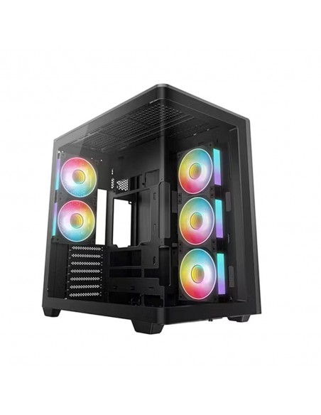 Caja ordenador gaming deepcool cg590u5f atx argb cristaltemplado negra