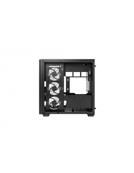 Caja ordenador gaming deepcool cg590u5f atx argb cristaltemplado negra