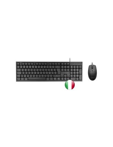 Teclado + raton tacens anima acp02es negro italiano